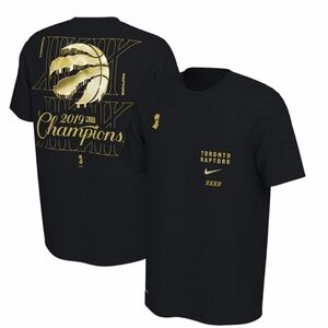 Toronto Raptors (M) Nike Black 2019 NBA Finals Champions Celebration Tee Dri Fit